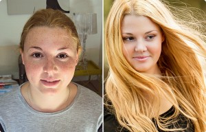 Before and after sample