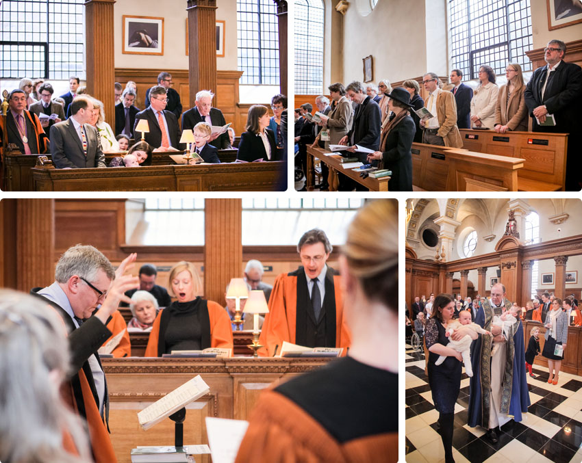 Choral singing at St Brides Church