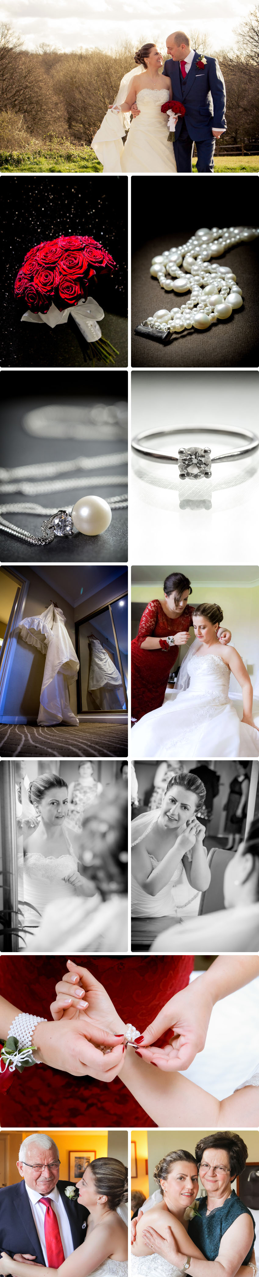 Lena's preparation - Wedding at Waltham Abbey Marriott Hotel 01