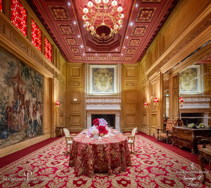 Salon Louis XIII at 4 Four Seasons Hotel - George V Paris