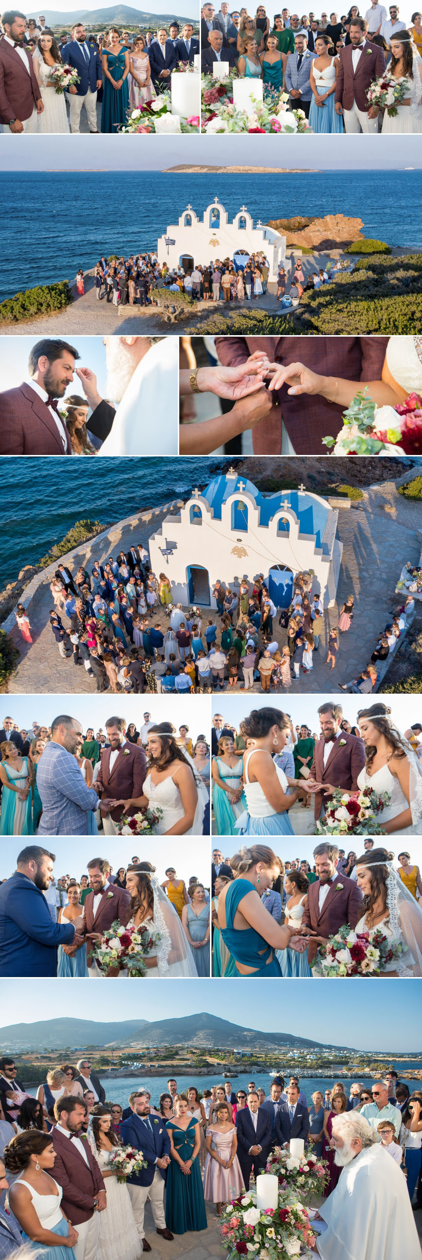 Wedding ceremony in Paros